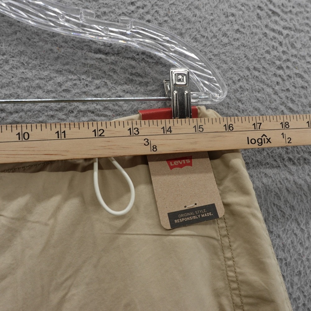 NWT Levis Woven Parachute Pants Size Large Beige Womens All Cotton‎ High Rise - Picture 6 of 16